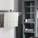 If you’re able to install a drying rack on your wall, this one accordions out when you need it, and folds back up into the wall when you don’t.